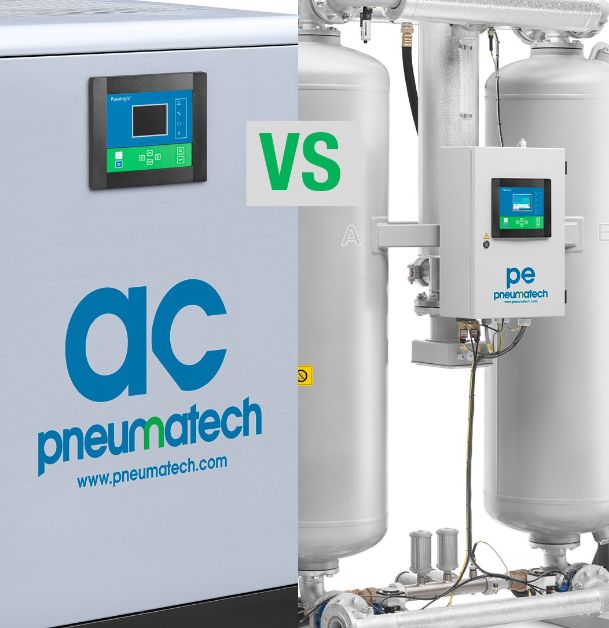 What is the Difference Between a Refrigerated Dryer and a Desiccant Dryer? Pneumatech